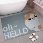 Square Bathroom mat Water Door Mat for Home, Kitchen (59x40) (Mix Design)