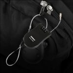 Multifunctional Cable Lock with Number Code Retractable Wire Lock Shell Combination