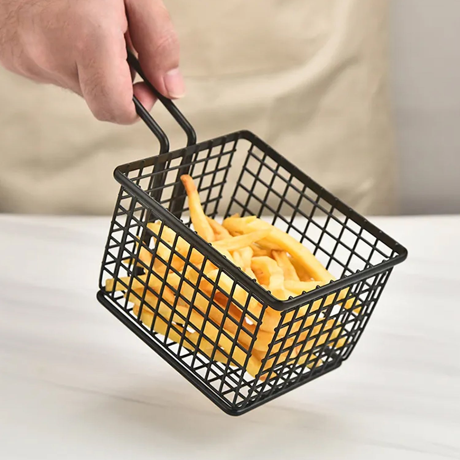 04_434dff82-59ff-4a87-8ddf-eb13cc4cd1e7.jpg frying baskets for chips Stainless Steel Snack Basket Potato Mesh Strainer Basket - Image 1