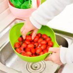 Rice Bowl Thick Drain Basket with Handle