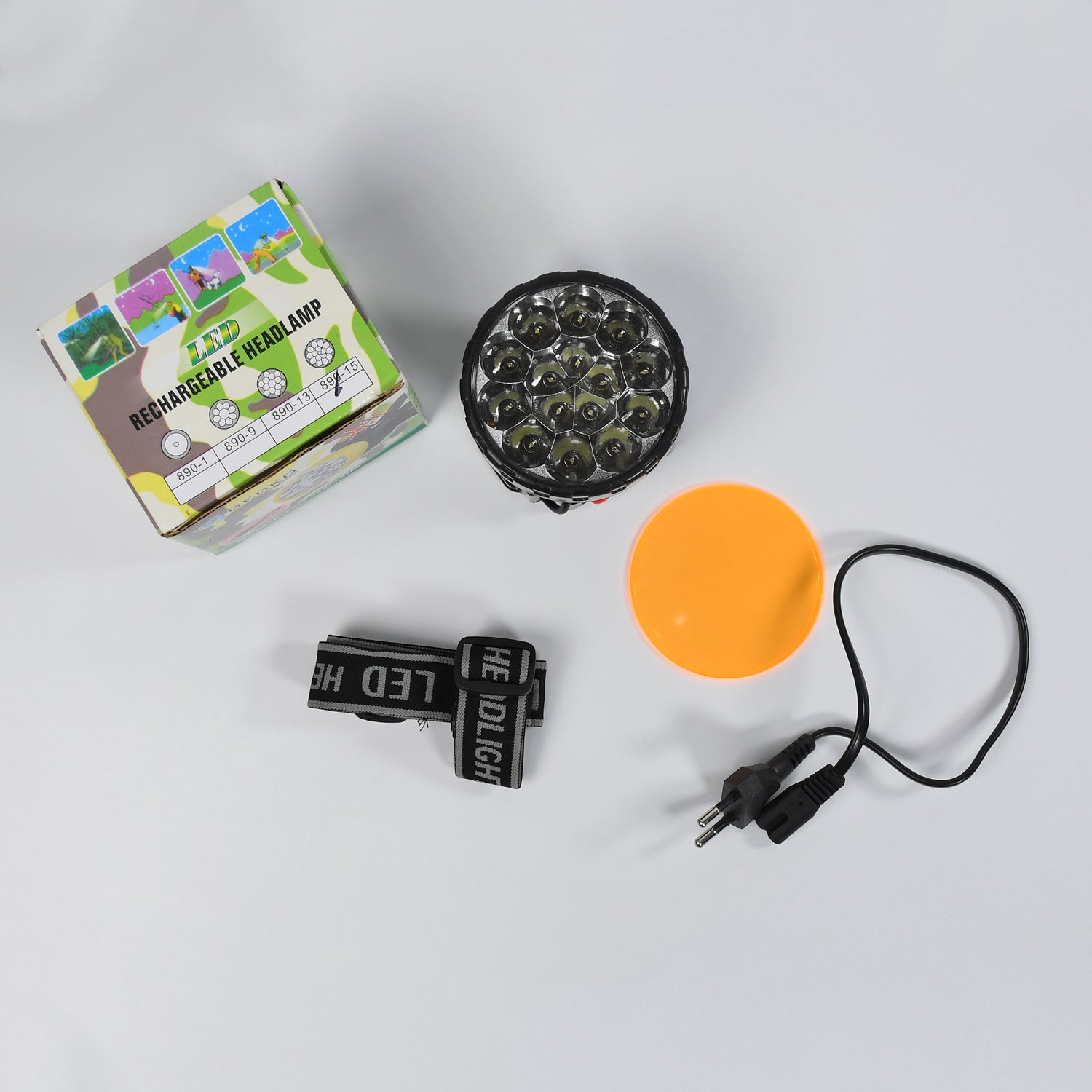 04_74d37fc3-5ce5-4e68-bc26-b68b90d8e5c8.jpg Head Lamp 15 Led Long Range Rechargeable Lamp Use For Camping, Hiking - Image 1