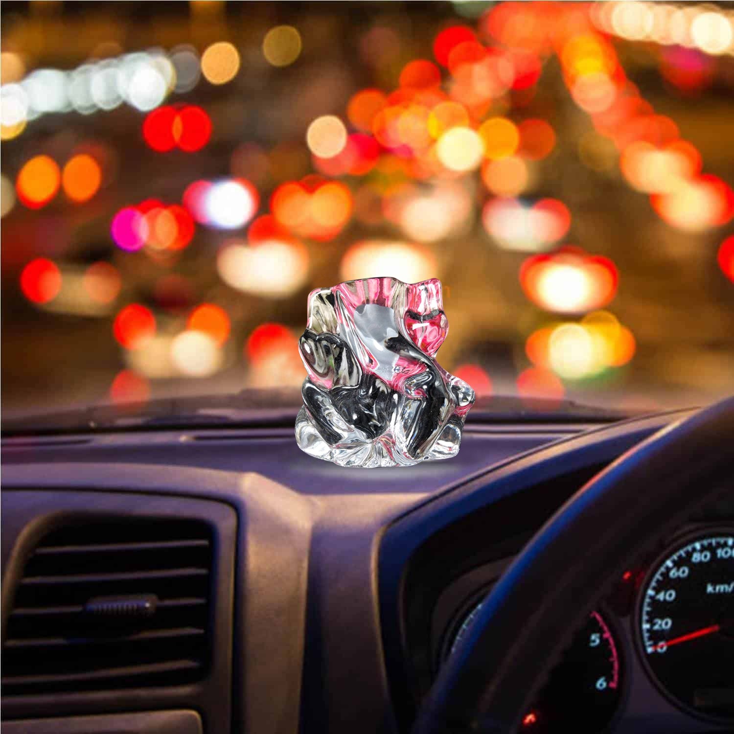 04_9f443ac6-f1b7-466c-8b46-787afcbf5dde.jpg Crystal Glass Ganesha Idol for Home, Office and Car Dashboard, Ganesh Ganesha - Image 1