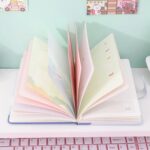 Notebook Diary Budget Books Office Accessories Notepad Journals School Students Diary Portable Travel Hand Books, Notebooks for Girls Diary Notepad for College Students Stationary Items Best Birthday Return Gifts ( 12.4x16.8 CM / 112 Pages)