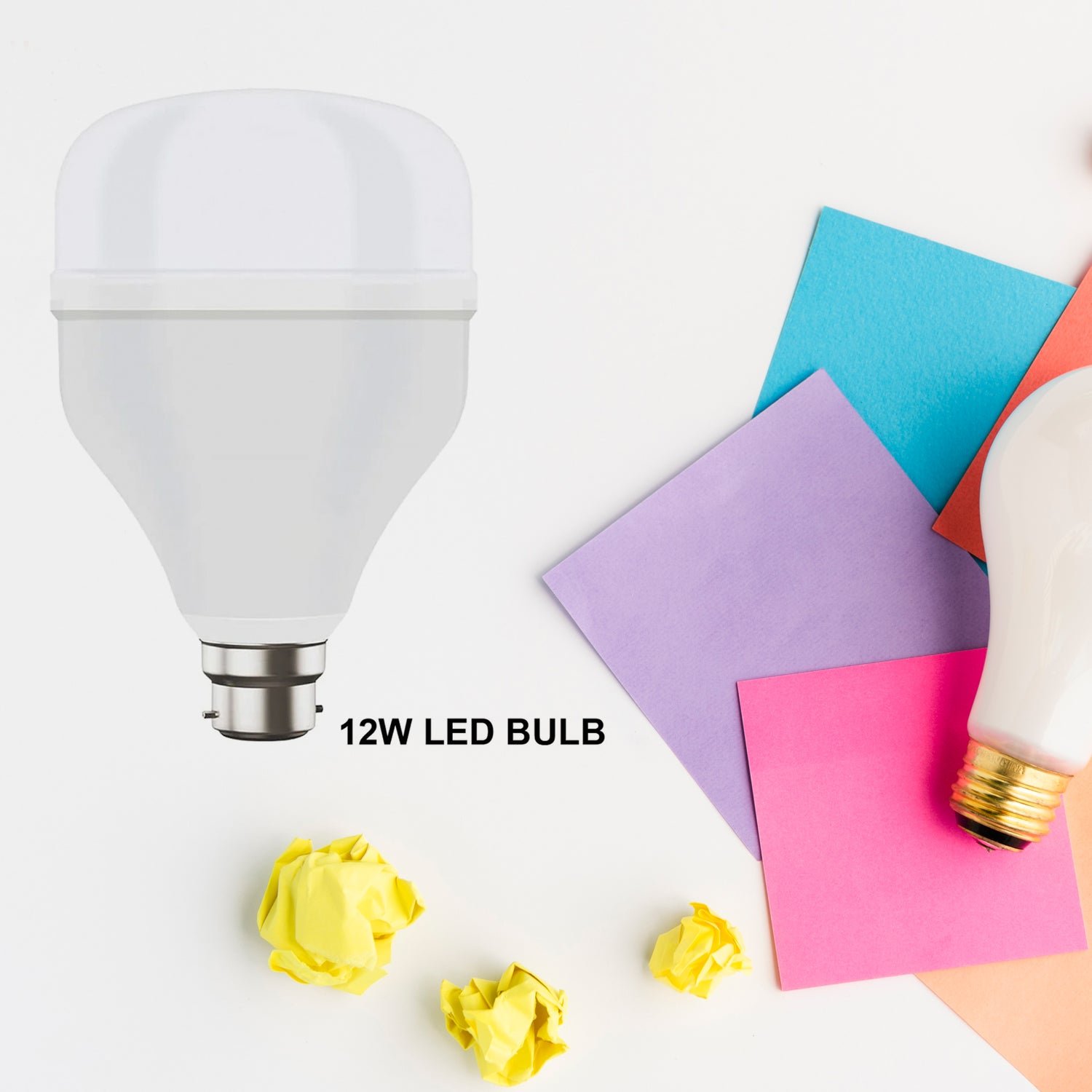 04_bc2b0792-2ba4-411b-8834-37018947d8fe.jpg High-Power 12W LED Light Bulb, Brightness LED Bulb White, General Lighting Bulb, Energy Saver Superior Light , LED Bulb, Cool White For every room: bedroom, living room, kitchen, garage, bathroom - Image 1