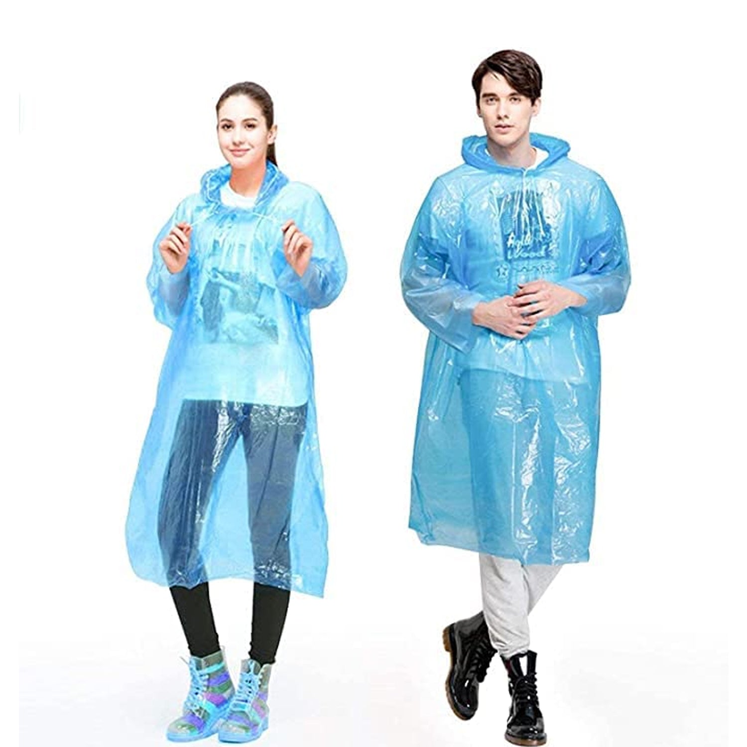 04_d0739e18-fe8f-46b5-874d-522a91d73652.jpg Plastic pocket sized Raincoat, Reusable Free Size Raincoat - Image 1