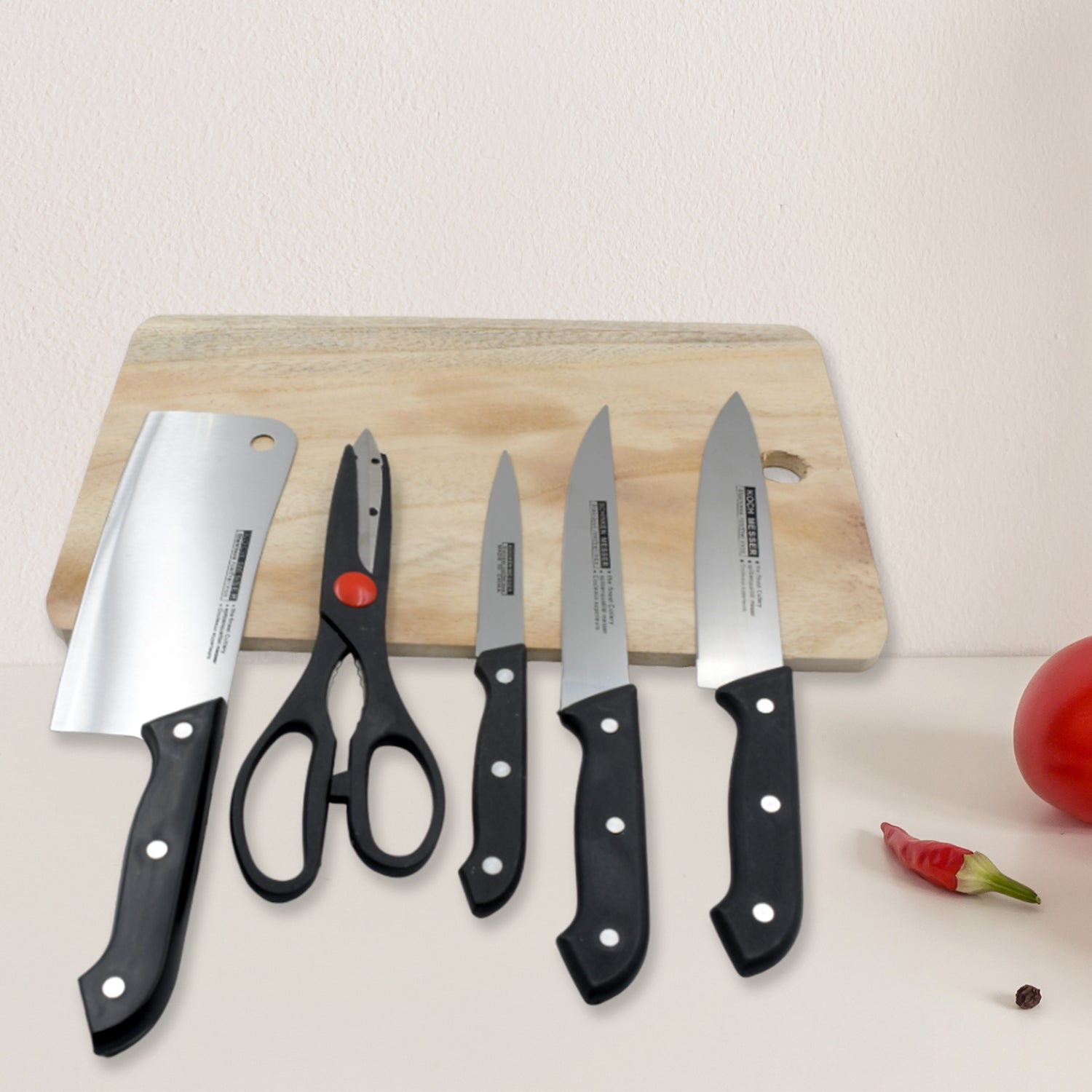 04_d36079b5-7712-488c-b840-be774e74ff98.jpg Stainless Steel 6 Piece Kitchen Knife Knives Set For Home Restaurant - Image 1