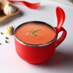 Noodles and Soup Bowl with Spoon Holder Stainless Steel Bowl Spoon Set