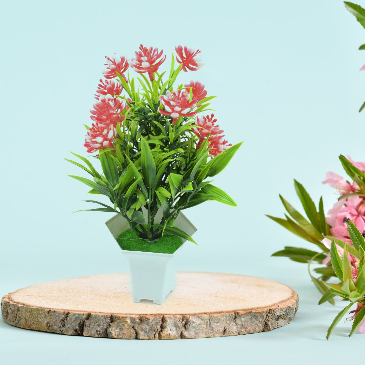 04_f6cc4ac0-e9b4-4bb6-b699-43d5964bb2e4.jpg Wild Artificial Flower Plant for Home & Office Decor (1 Pc, Cute Pot) - Image 1