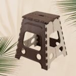 18 Inch Non-Slip Folding Stool for Kitchen, Bathroom & Garden