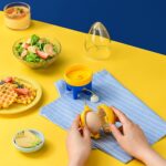 Manual Golden Egg Puller Scrambler White Yolk Mixer Kitchen Tool