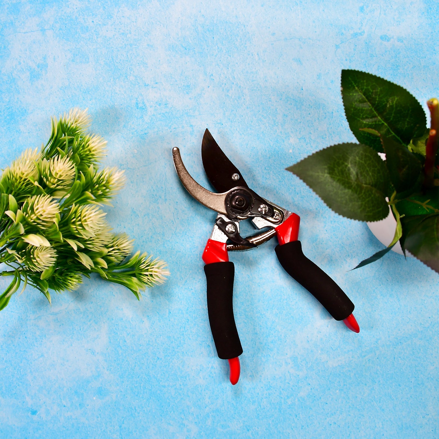 05_4c0aca92-3164-4c2d-ab13-92c706bfae39.jpg 21Cm Red GARDEN SHEARS SHARP CUTTER PRUNERS SCISSOR, PRUNER. - Image 1