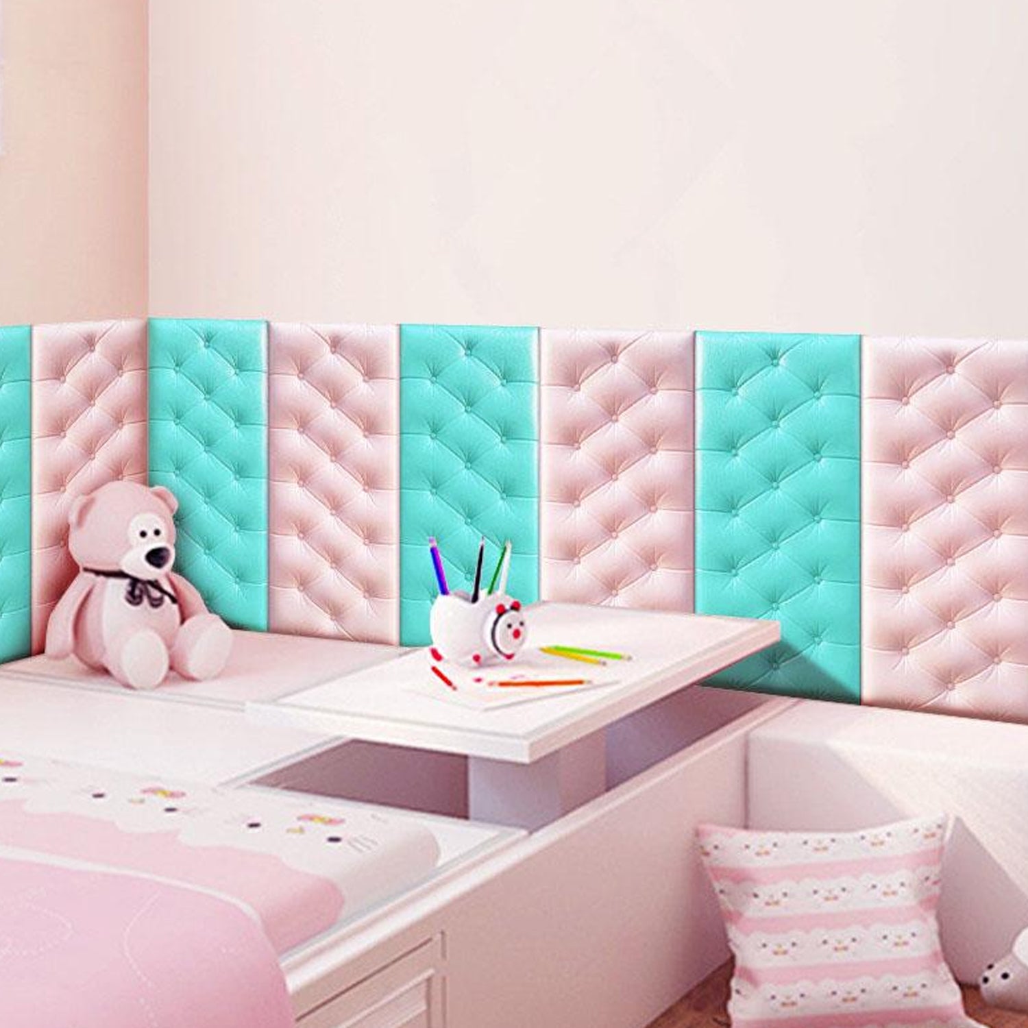 05_6507fd18-1f03-4742-8d1a-8130fcd9c5ec.jpg Pink 3D Adhesive Wallpaper for Living Room – Self Adhesive Home Decor - Image 1
