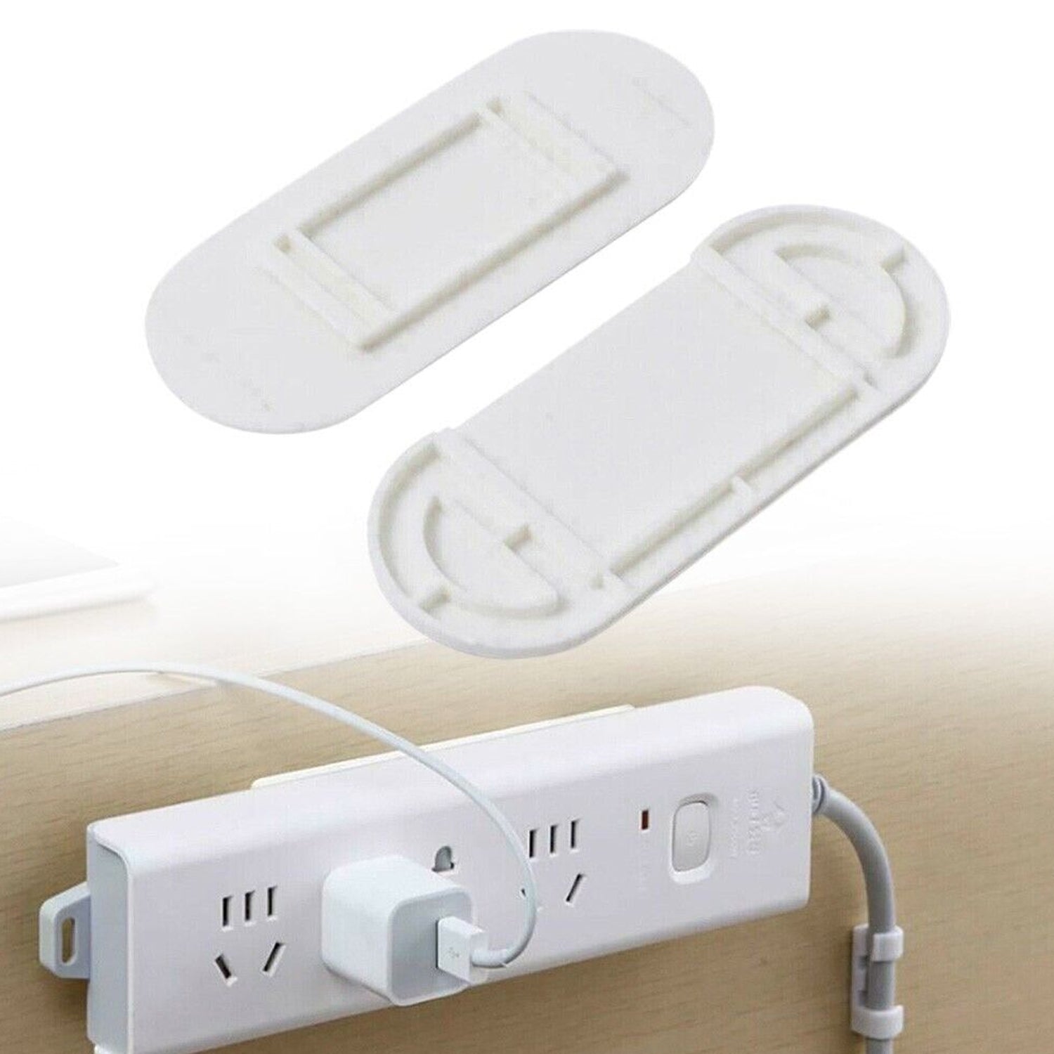 05_847bb241-8402-4c81-953f-4410d62cfd78.jpg Self-Adhesive Wall Plug Holder – Multipurpose Wire & Key Organizer - Image 1