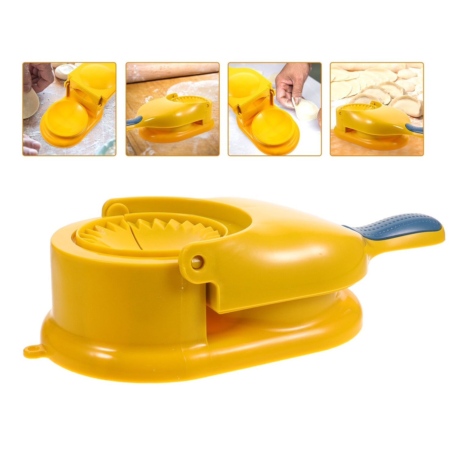 05_a17ee1d6-5b01-4ca7-9b0b-f77aae0f864b.jpg Dumpling Skin Press Mould for Gujiya Ghughra Momos 2 in 1 Dumpling Maker - Image 1