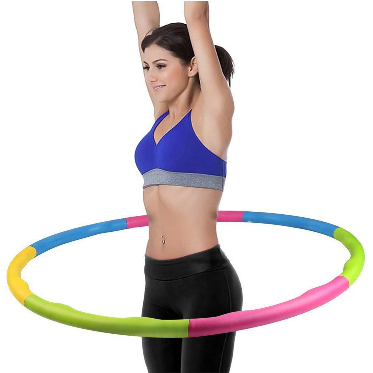 05_b7c69229-17ee-48ef-a24f-8e0c0db890e6.jpg Hoops Hula Interlocking Exercise Ring for Fitness (8 Pcs) - Image 1