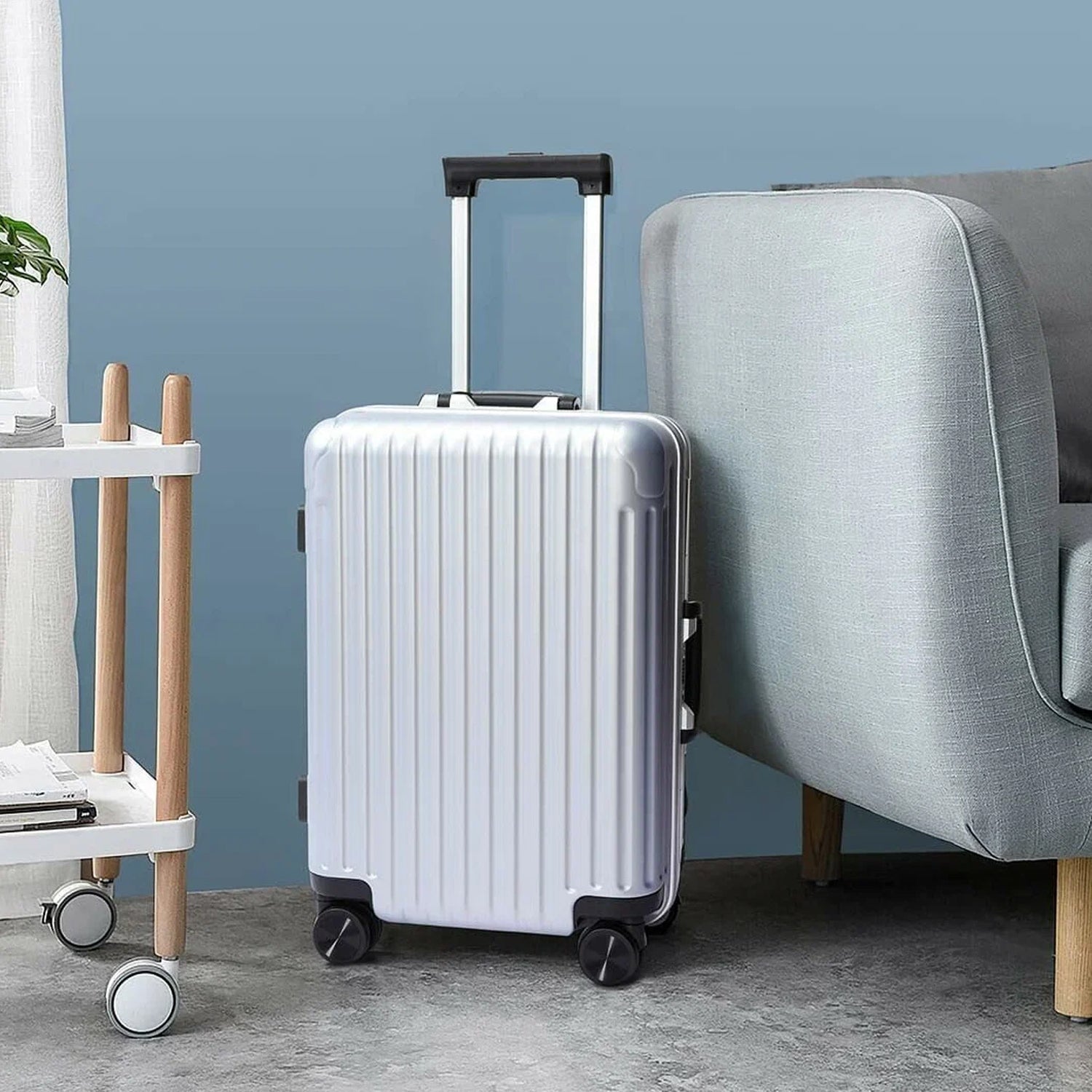 05_fa22960c-fc28-4ad7-b58d-b68fcd9d699e.jpg Trolley Bag for Men & Women, Multi Color, Set of 2 (Big & Small) - Image 1