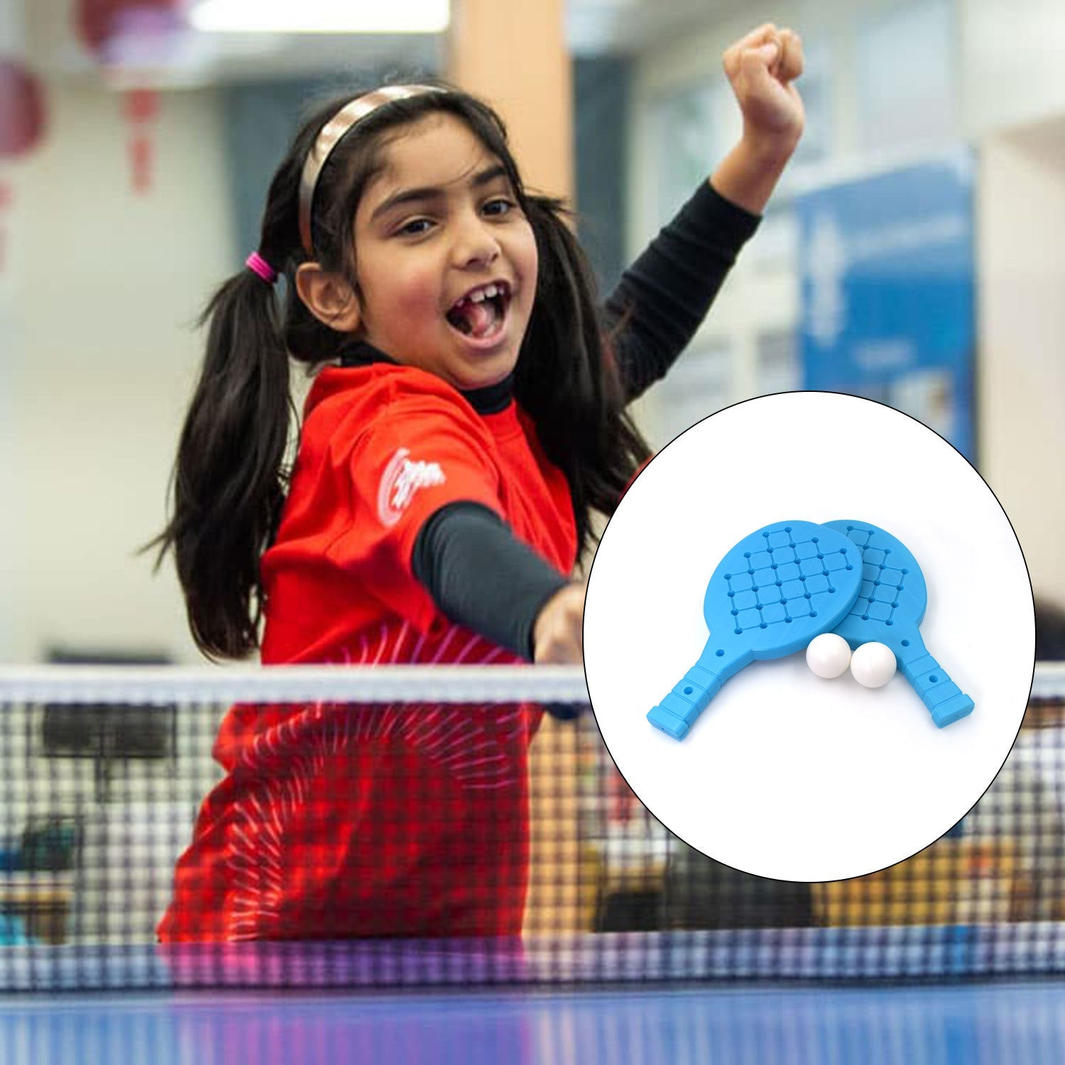 06_2cfe2735-0aa3-4ff8-a1e0-7ce21be22229.jpg Racket Set with Ball for Kids Plastic Table Tennis Set for Kids - Image 1