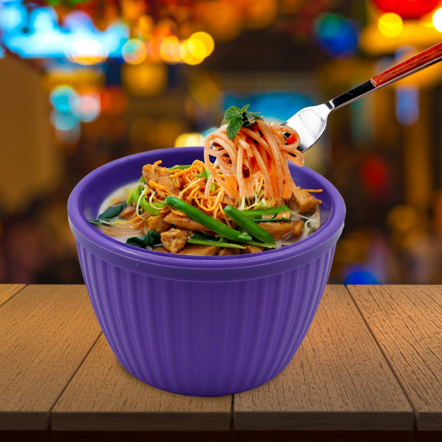 06_66afa0a4-483c-4f45-984e-b4f6ccf982e0.jpg Plastic Maggie & Soup Bowl Multi Purpose Food Bowl (1 Pc) - Image 1