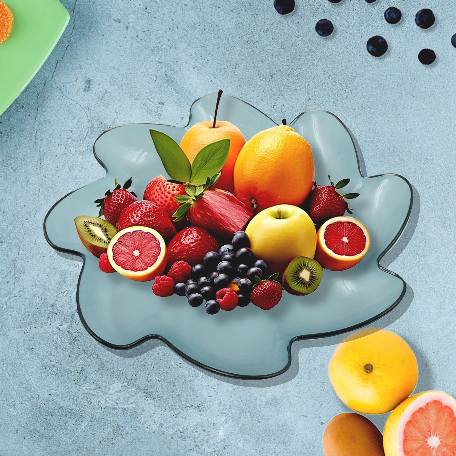 06_a691338e-61ca-4688-a5ec-7576f9172c2e.jpg Flower Shape Kids Plastic Plate - for Dinner, Snacks & Party Supplies (1pc) - Image 1
