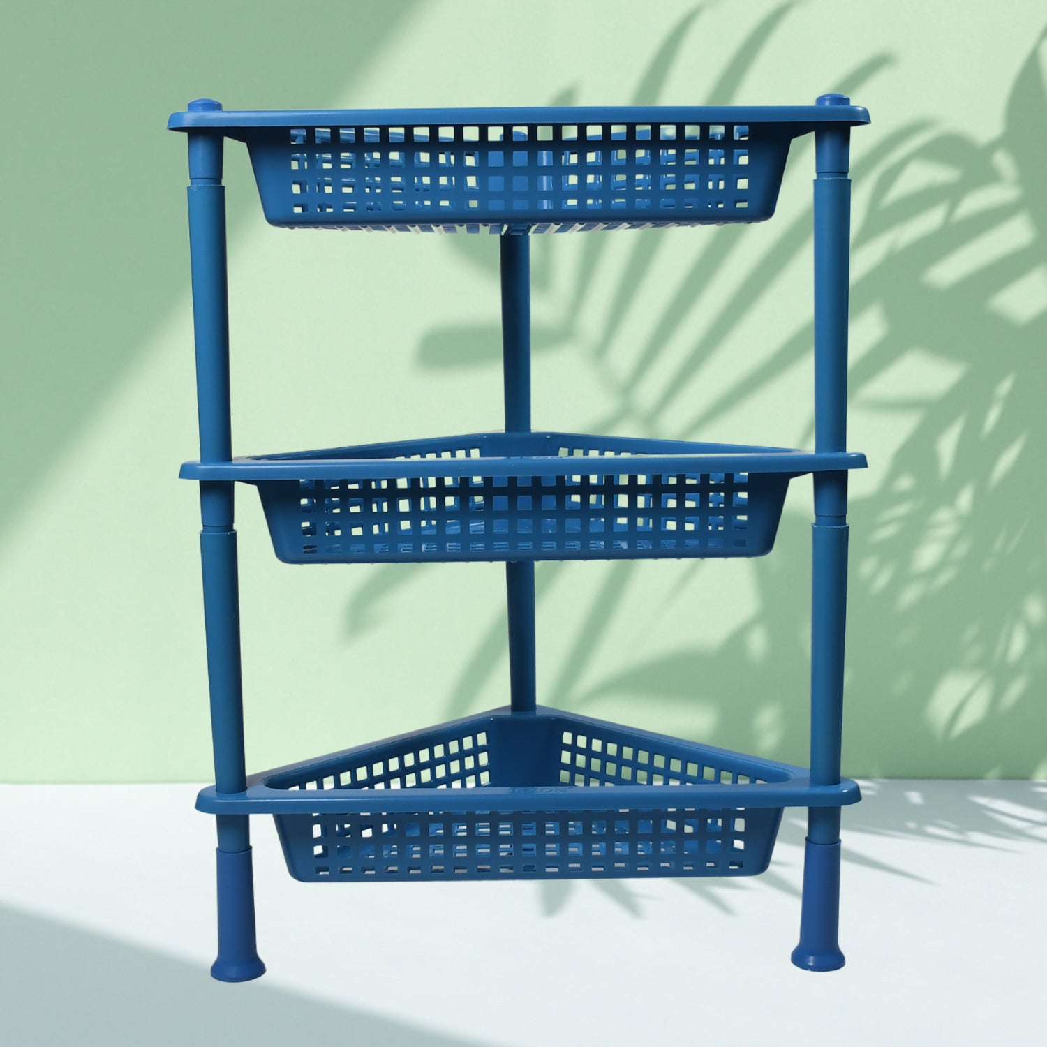 06_d748bf1f-ff1c-42fe-9c83-826bd1544147.jpg Triangle 3-Tier Plastic Storage Rack for Kitchen, Bathroom & Office - Image 1