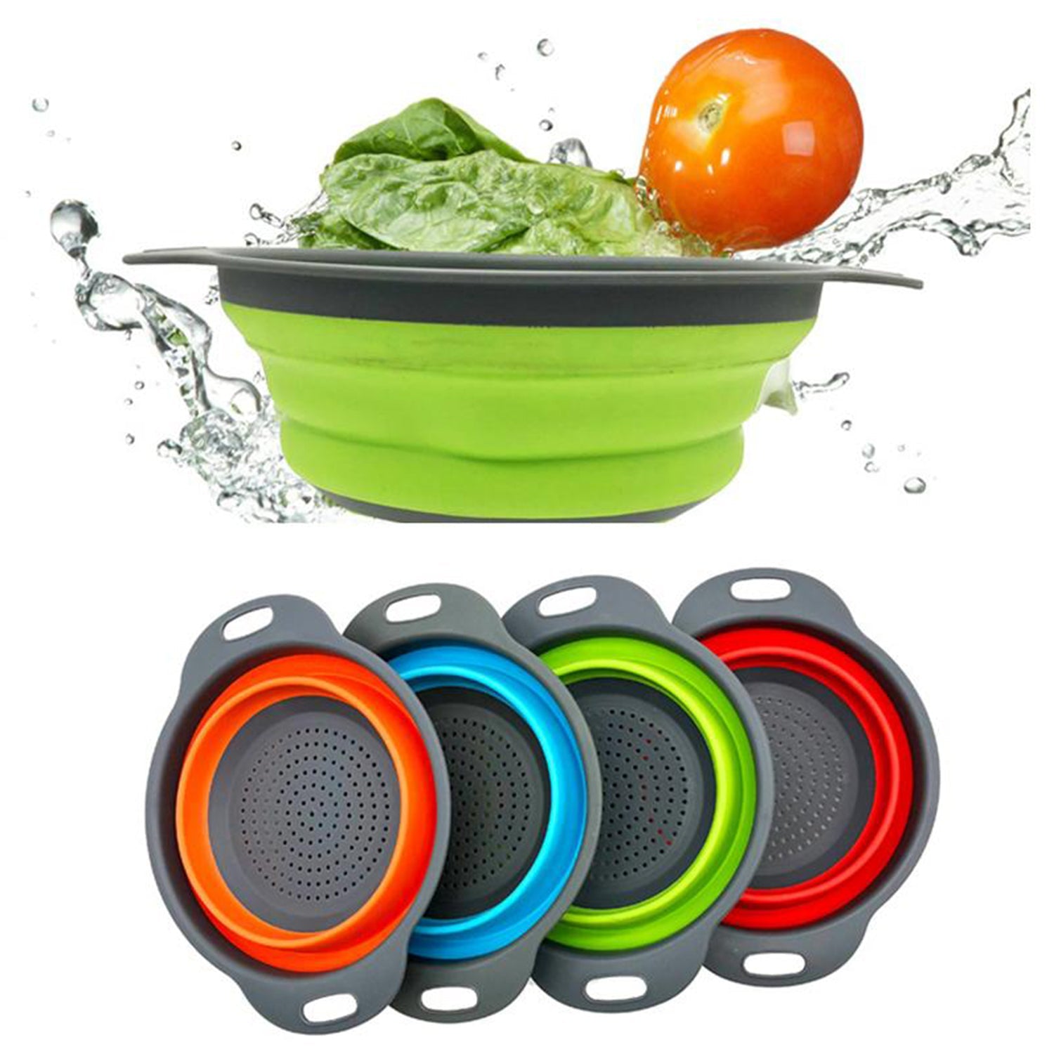 06_f94c048d-c449-47fd-8fd9-477273941999.jpg Round Sil Strainer – Foldable Multi-Use Kitchen Strainer for Cooking - Image 1