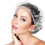 Large Disposable Waterproof Shower Caps – 12 Pack for Women, Travel & Salon