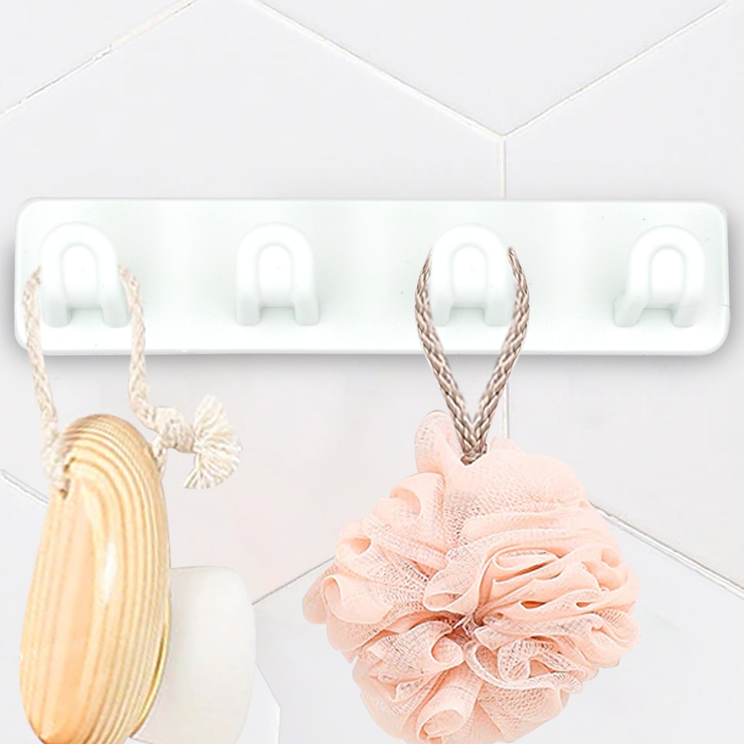 07_14825dc6-fe48-4f40-8134-3c14a3c2f501.jpg Plastic Sticker Self Adhesive Multipurpose Hanger Hooks - Image 1