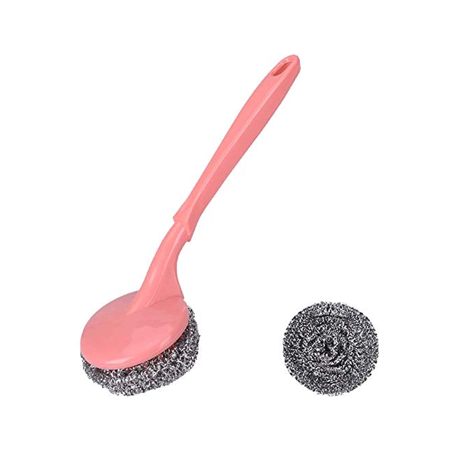 07_56a8f7dd-513b-4b59-85fe-5db1eef96e71.jpg Scrubber with Handle for Kitchen and Utensil Cleaning and Hard Stains, - Image 1