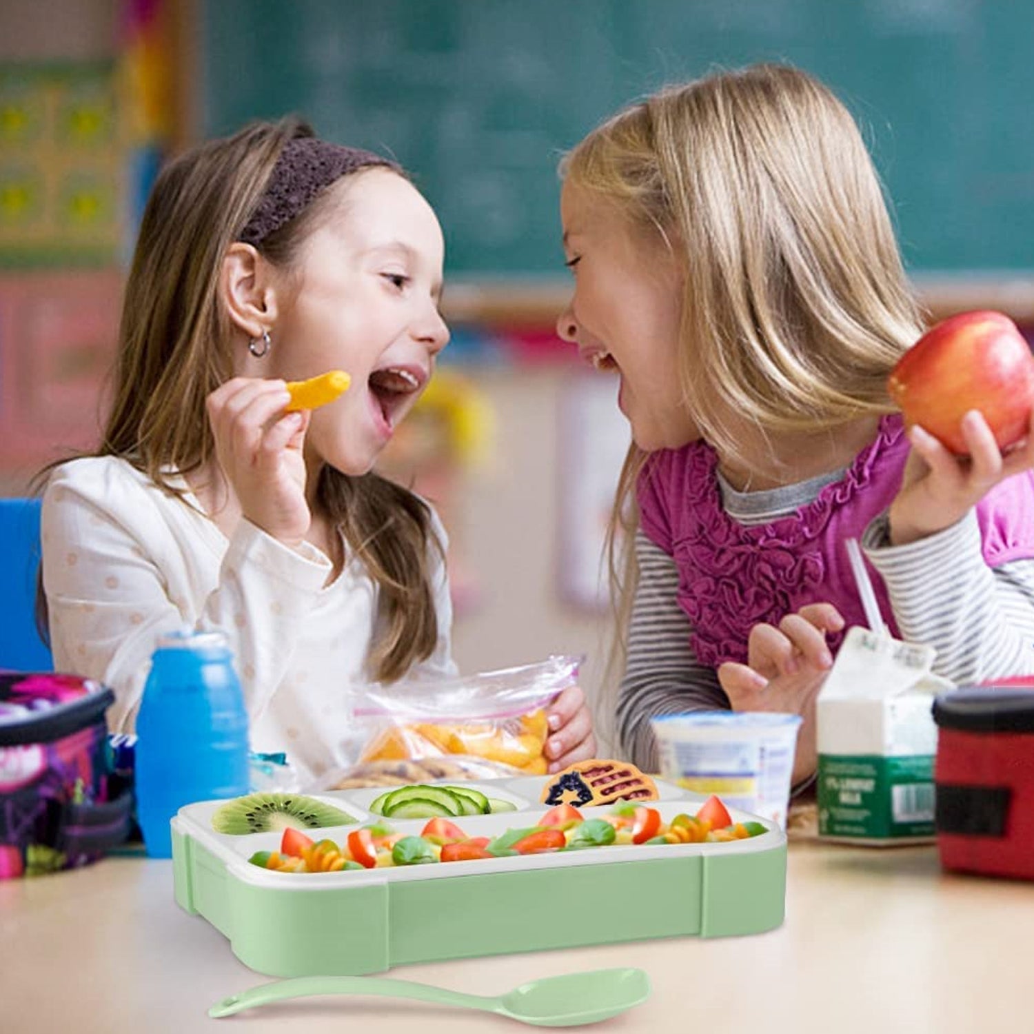 07_ab8d9ad4-381e-4d18-b391-eb6edd68cbe6.jpg Leak-Proof Lunch Box with 4 Compartments for School & Office Use - Image 1
