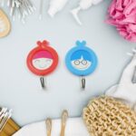 Multipurpose Self-Adhesive Hooks (2 Pc): Heavy Duty, Waterproof, Bathroom, Kitchen (2 Pc)