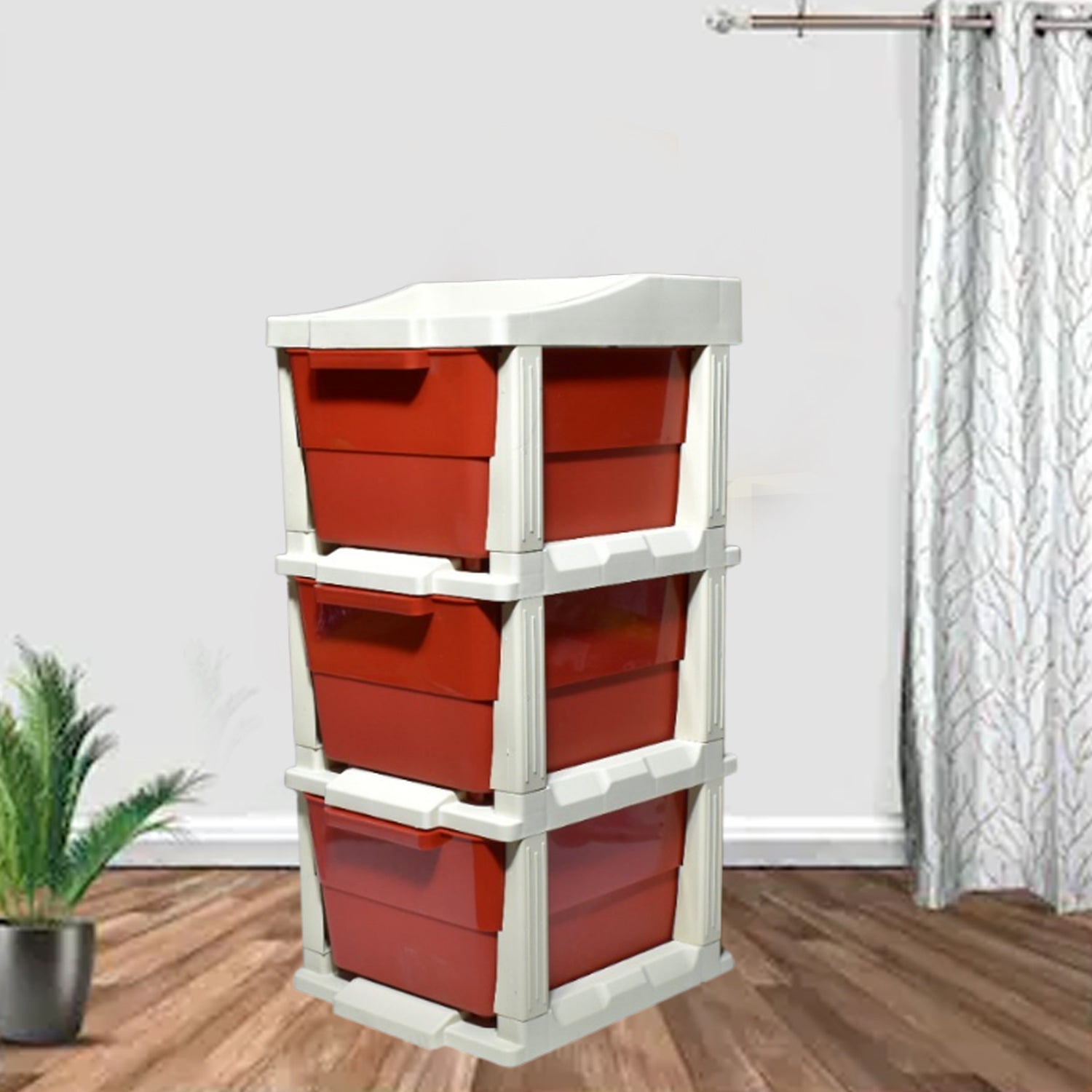 08_e44319a1-af56-47b3-a0d6-26d599db0c56.jpg Multi-Purpose Anti-Slip 3 Layer Modular Drawer Storage System - Image 1