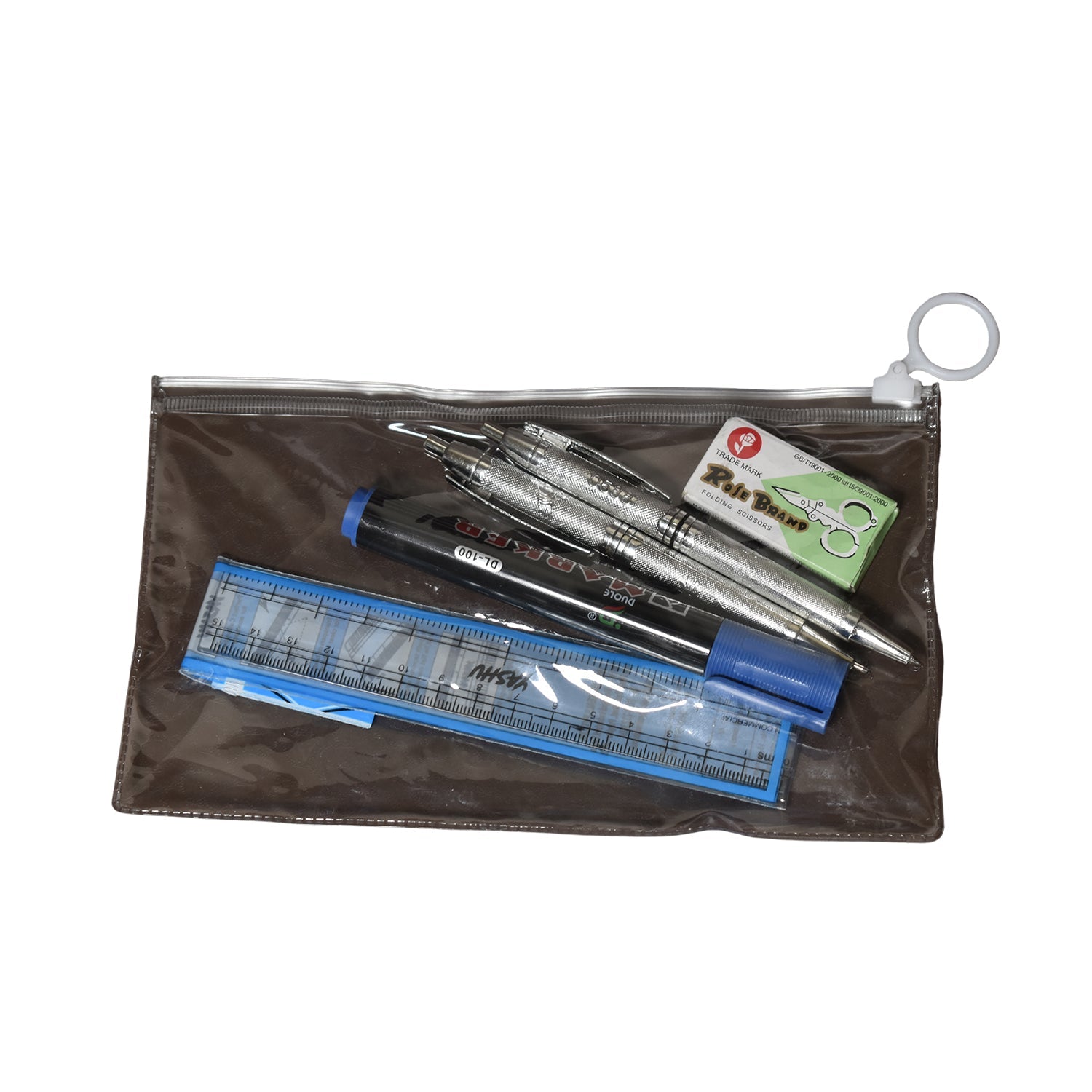 09_1aed20df-b444-4a6b-ac78-423a7d9a50a2.jpg 6-Pcs Combo Zipper Pouch with Scissor Ruler Pen Marker for Teachers Students - Image 1