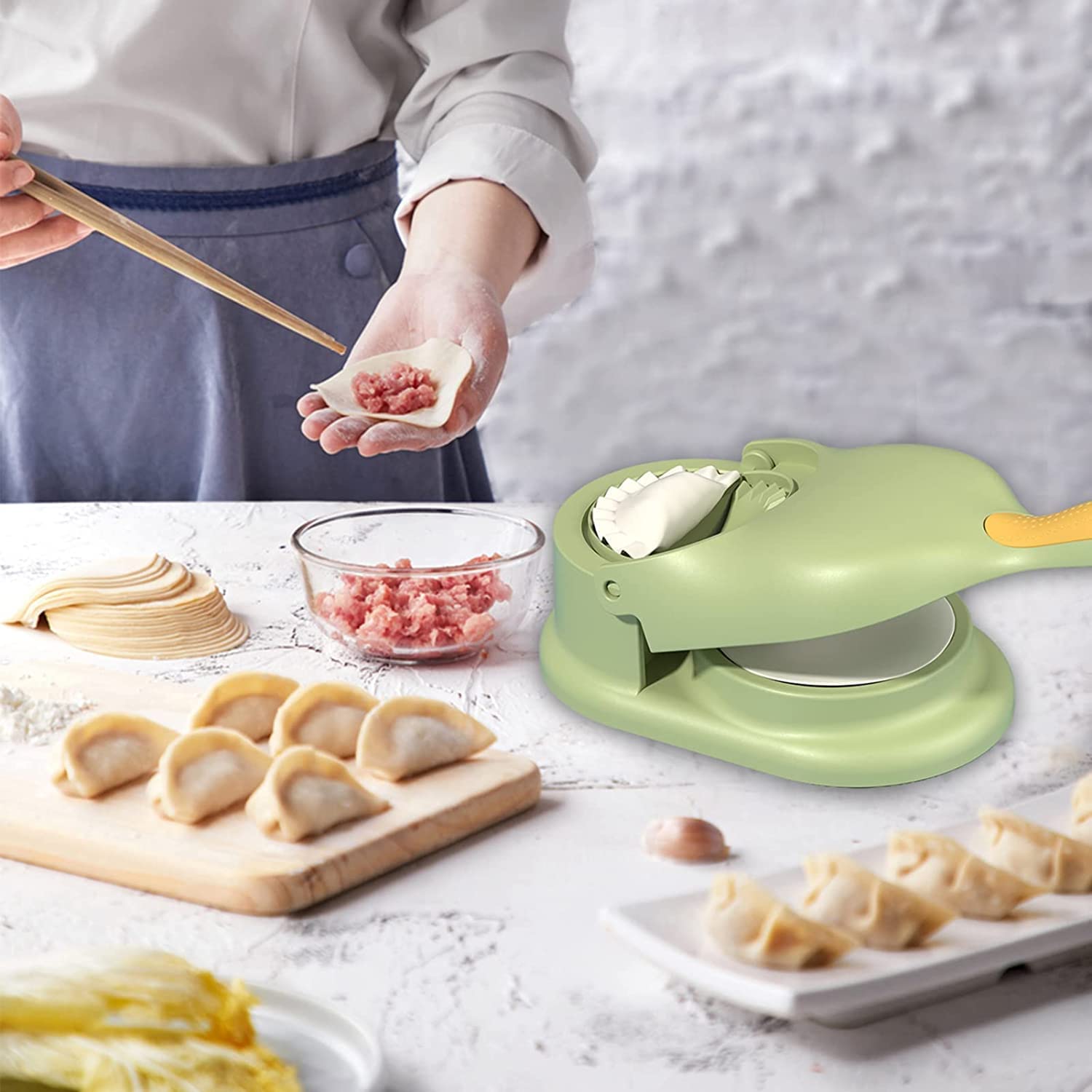 09_4a9ecfbe-3d97-453e-9a47-1ac7e47a76db.jpg 2-in-1 Dumpling Press Mould for Gujiya & Momos - Image 1