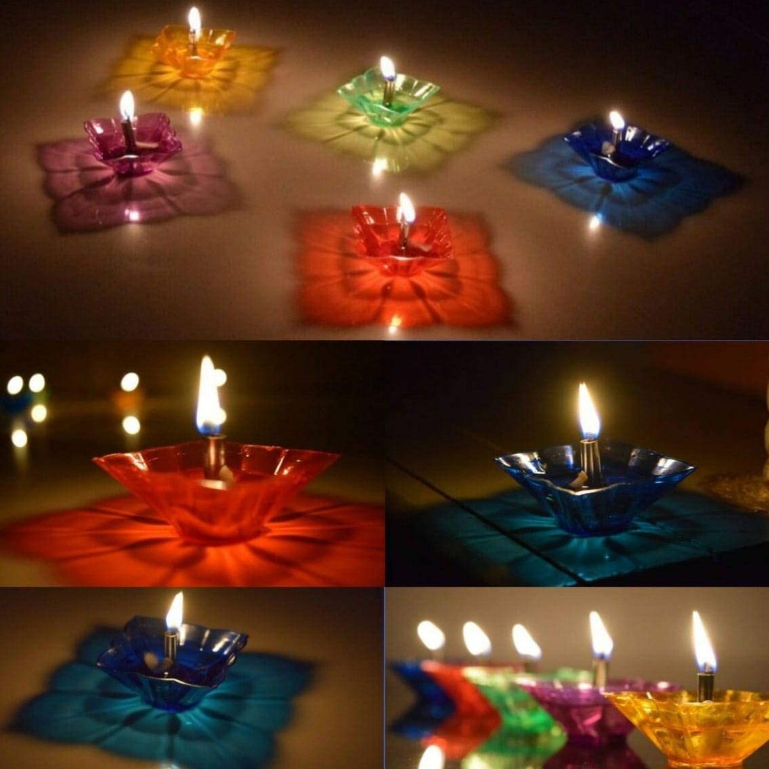 09_5ef4d17f-a6bf-4f35-83e5-5474919d6024.jpg Candle Cup with Multi Shape, Diwali (Multicolor) (12 Pcs Set) - Image 1