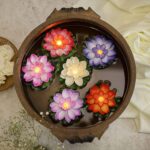 Smokeless LED Lotus Candles, Diwali (2 Pc): Indoor/Outdoor Décor