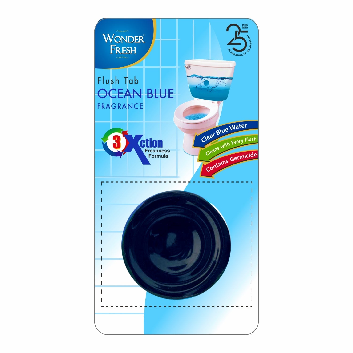 1225-1photo.jpg Toilet Cleaner Flush Tab (Ocean Blue) - 50 Gram - Image 1