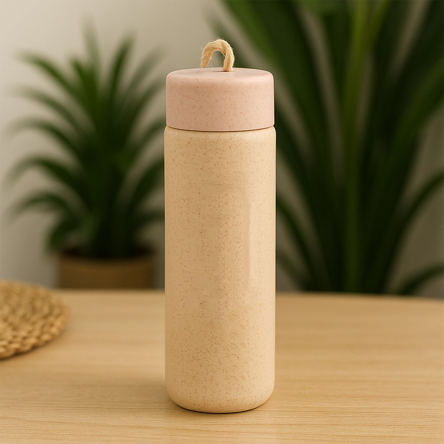 12534_glass_water_bottle_350ml.jpg 350ml Leak Proof Glass Water Bottle - Hot & Cold, BPA Free, Travel - Image 1