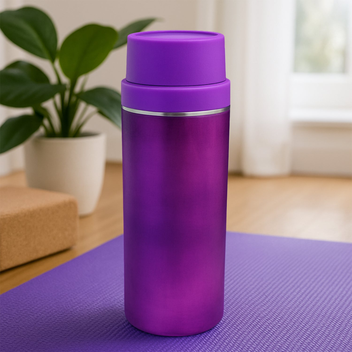 Stainless Steel Water Bottle – Leak Proof Gym Bottle (500 ML) - Image 1