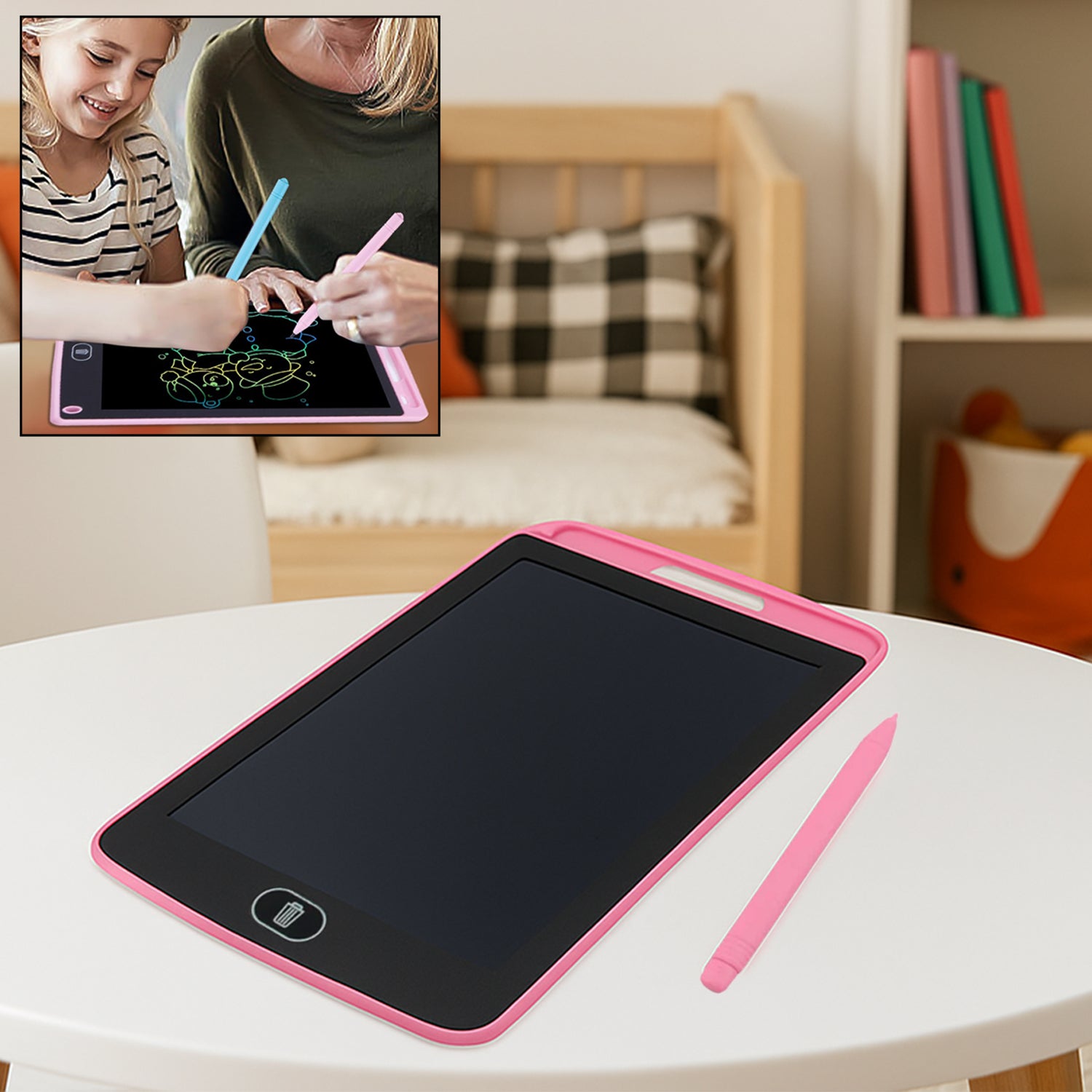1399_8_5inch_lcd_tablet.jpg Portable LCD Writing Board Slate Notes Digital Notepad with Pen (8.5 inch) - Image 1
