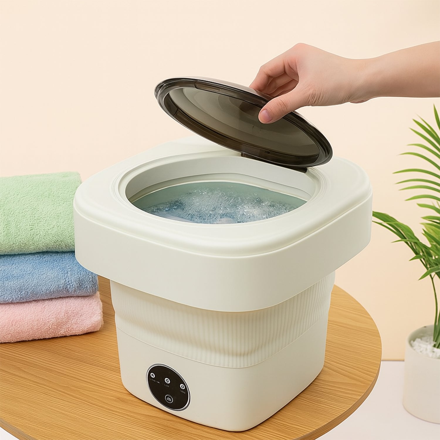 1457.jpg Folding Washing Machine, Mini Portable Washing Machine - Image 1