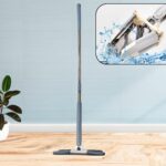 X-Shape Hands-Free Squeeze Microfiber Floor Mop for Home Cleaning