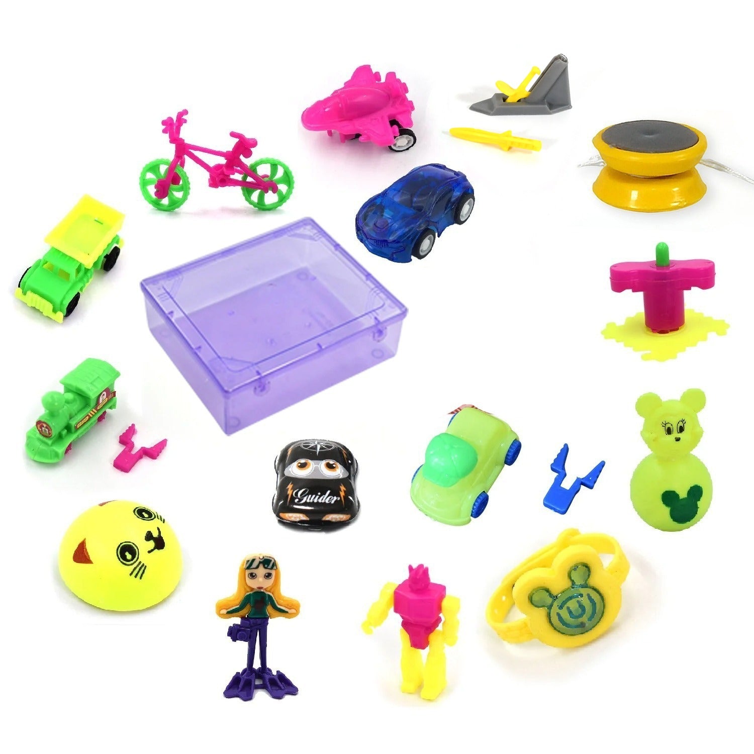 156d55b1-6bdd-4c15-b433-8b81b52f6b9a_24bb7c7d-70bf-477d-ad2e-35b235acbbdf.jpg Friction Powered Baby Push & Go Toys Combo Set for Kids (Pack of 16) - Image 1