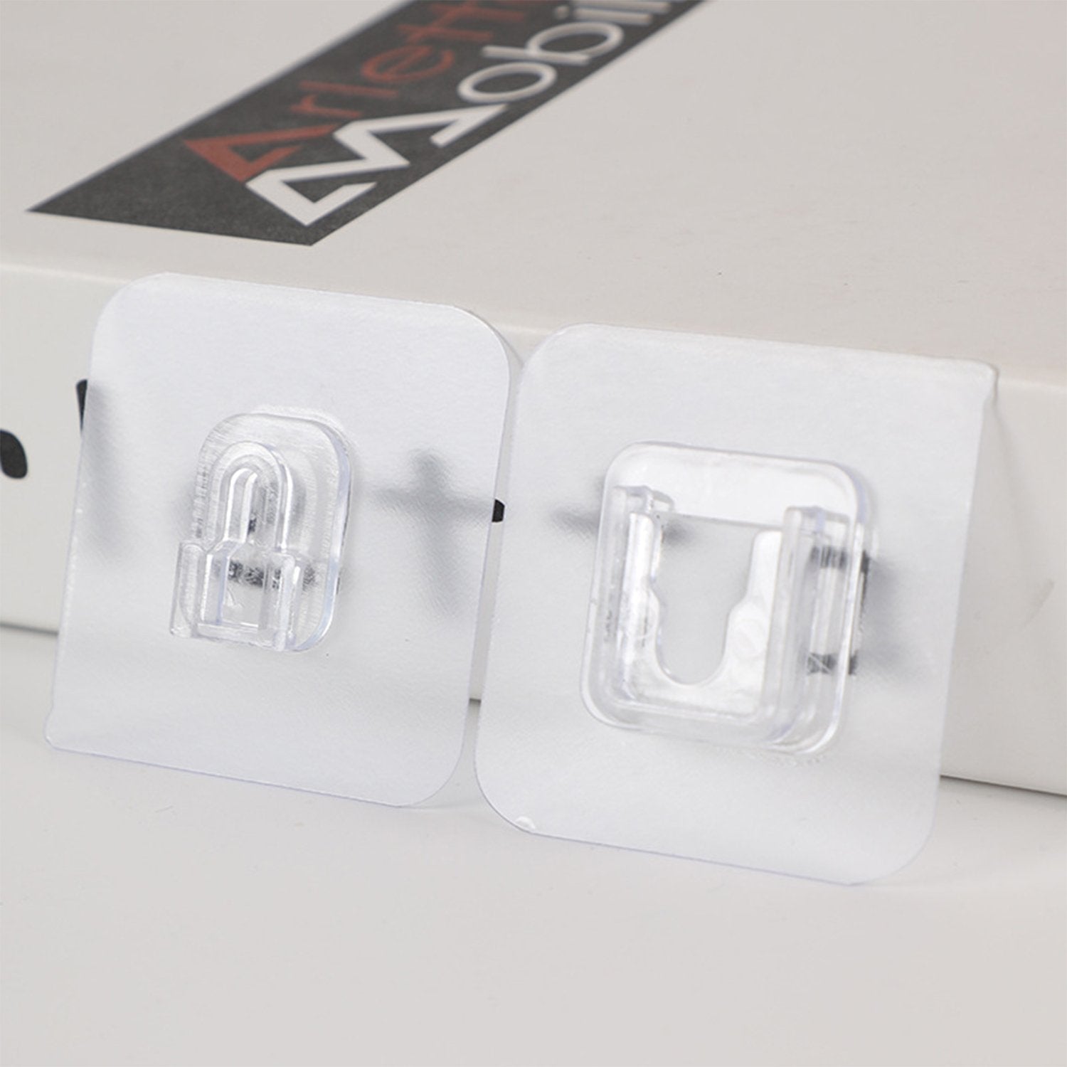 174204_1_fa503de4-e461-46d4-b61c-320d014f0457.jpg Magic Adhesive Plastic Wall Hooks Heavy Duty Hooks (Pack of 20) - 10 pair - Image 1
