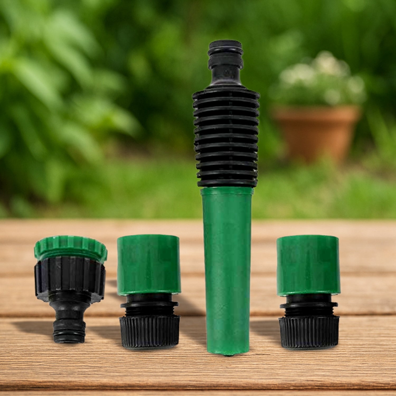 1796.jpg Garden Hose Pipe Nozzle Connector Set - Image 1