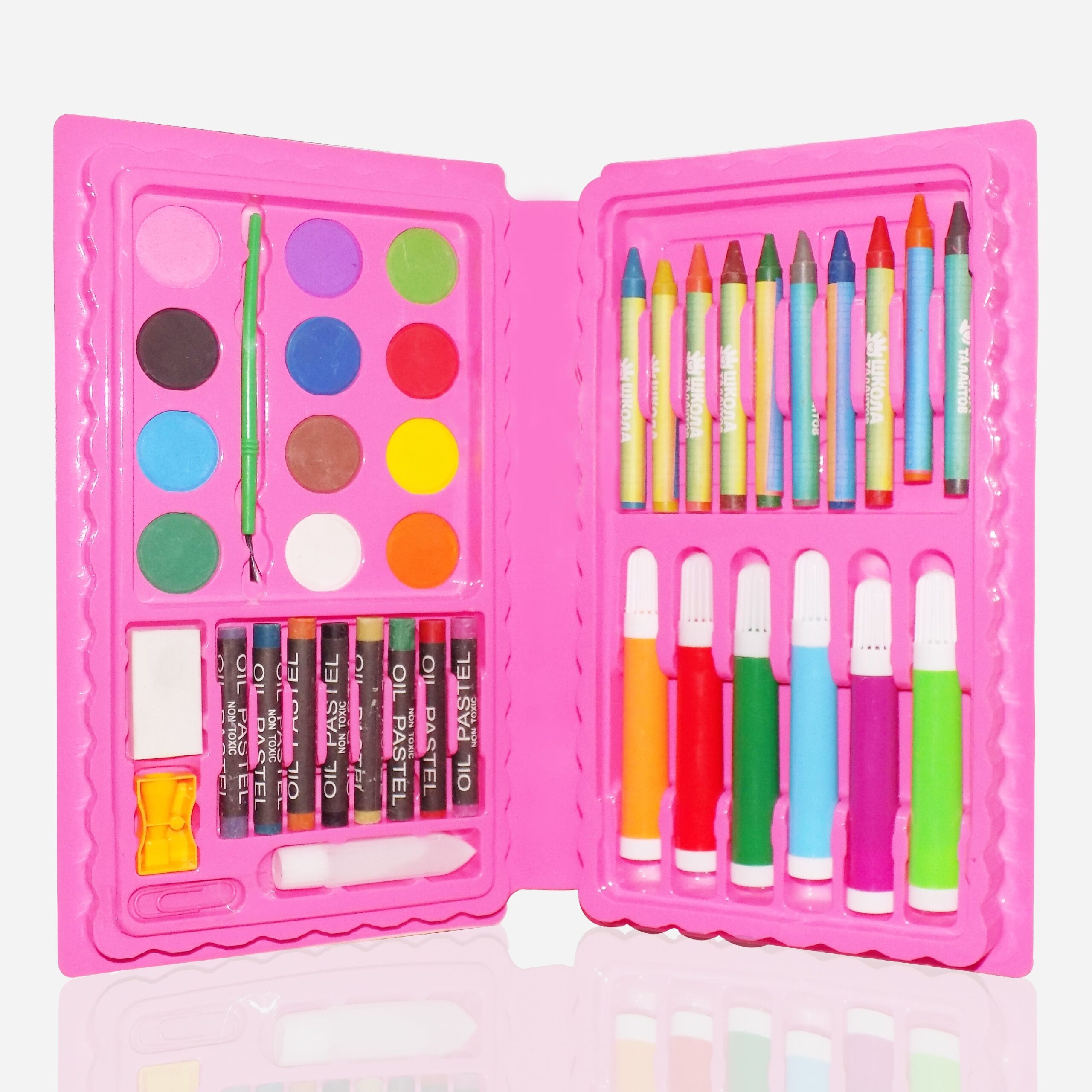 1_3fabaf83-aa9b-4cc0-aa48-023296ceac81.jpg Art and Craft Color Kit (Crayons, Water Color, Sketch Pens) - 42 Pcs - Image 1