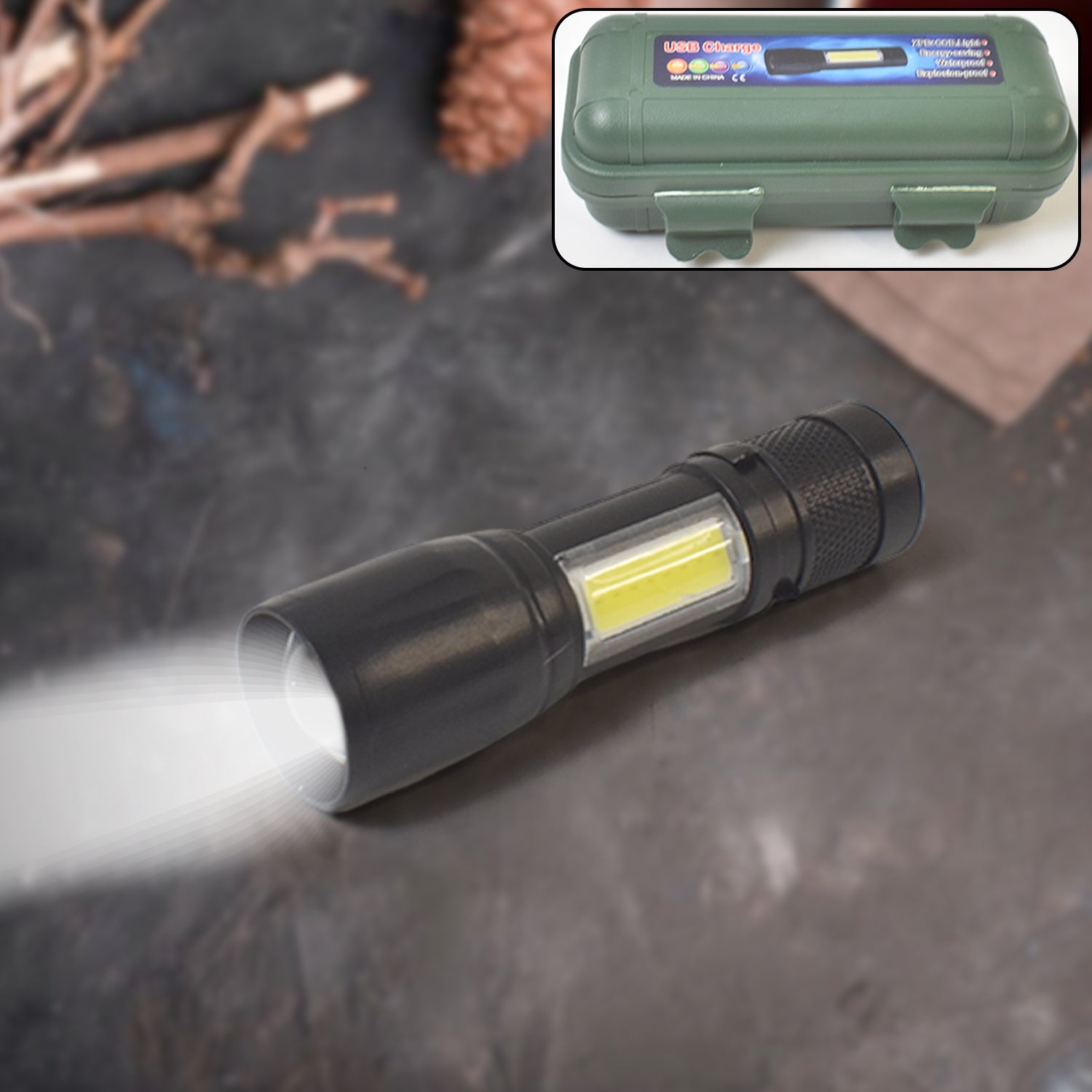 1_b80adb77-87d3-4271-acb0-b055a73e9ec3.jpg LED USB Rechargeable Mini Flashlight – Ultra-Bright Tactical Emergency Light - Image 1