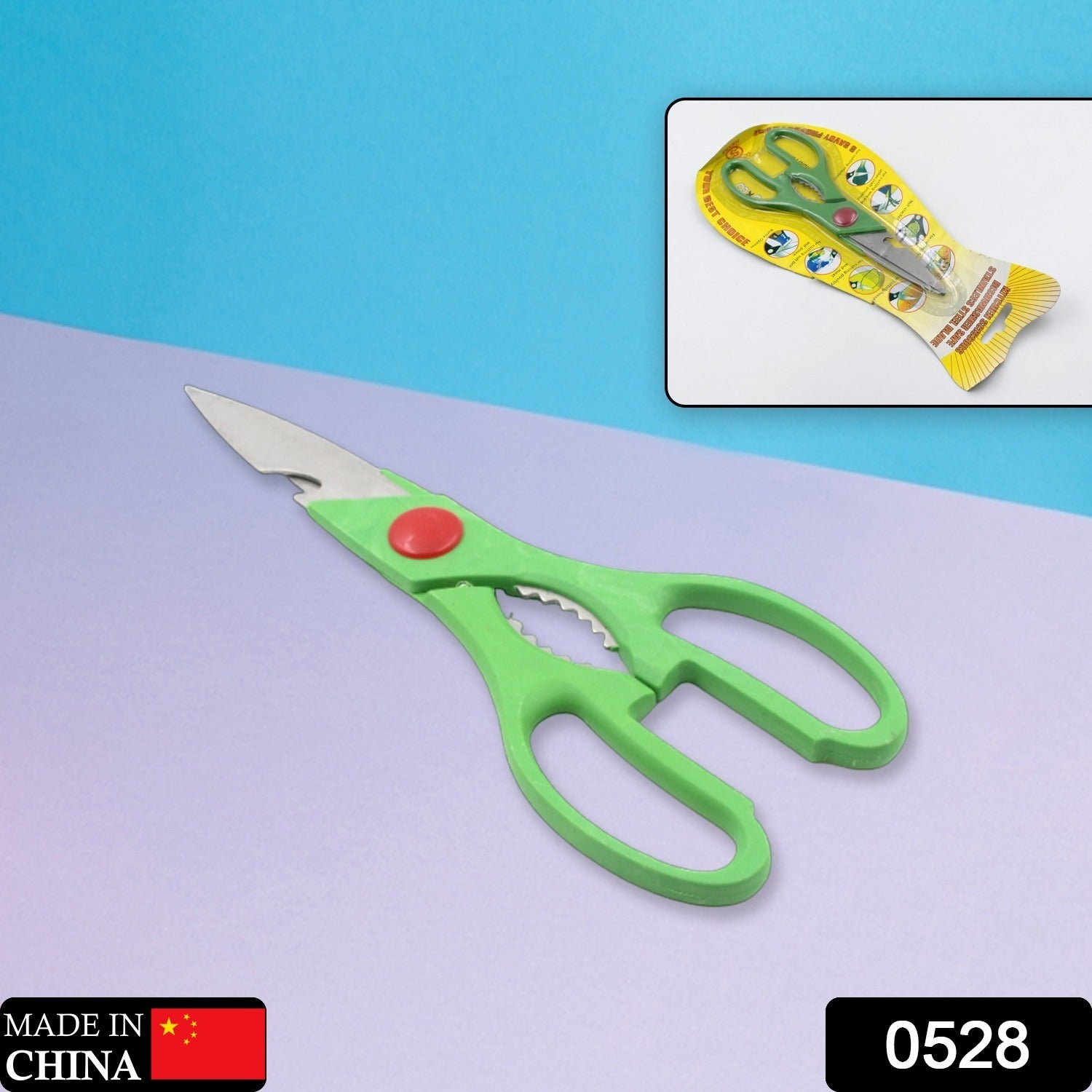 1_c9f01676-9015-431e-9780-d82c51f44809.jpg Multi-Function Kitchen Scissors for Veggies, Meat & Seafood with Bottle Opener - Image 1