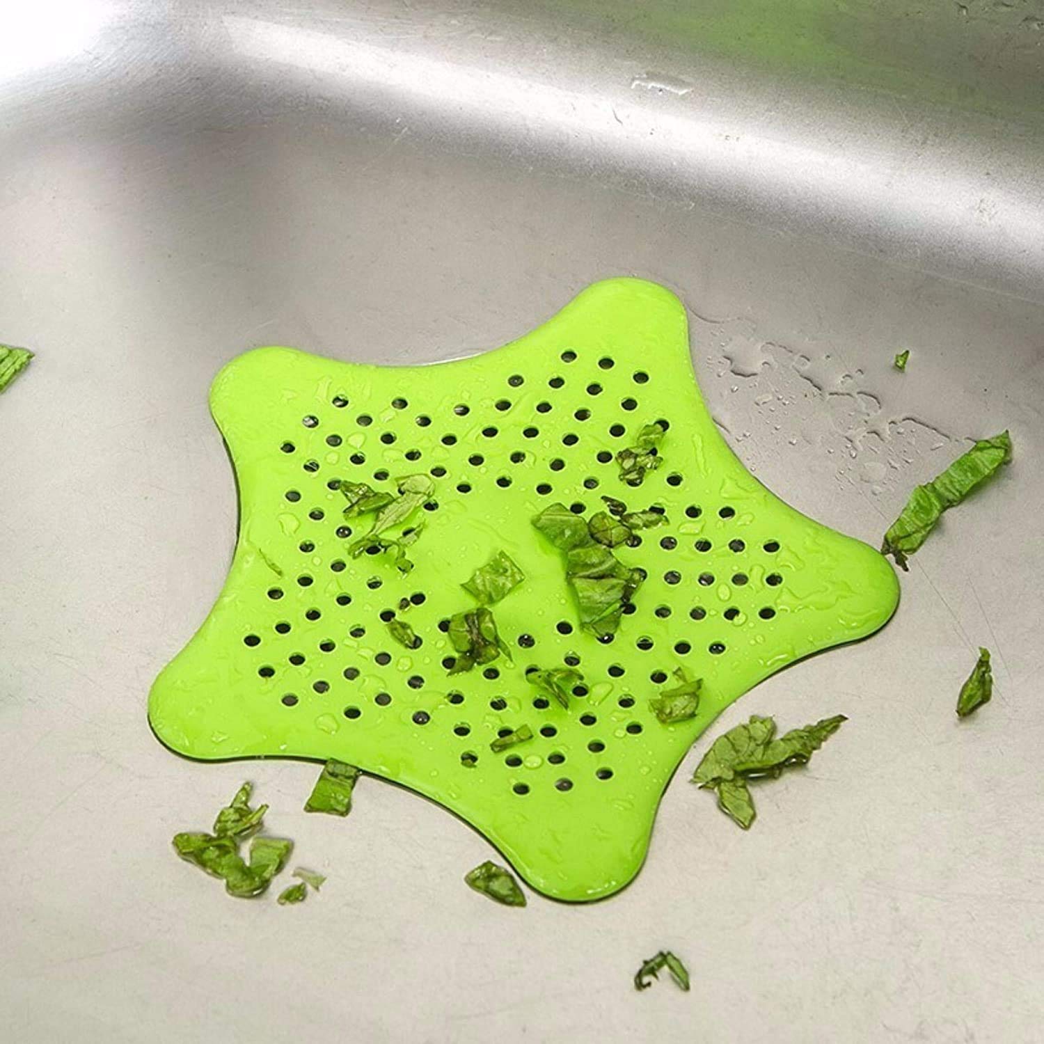 1_e64f4392-2af6-4f1d-b773-4e87804eac93.jpg Star Drain Strainer: Catches Hair & Prevents Clogs (Kitchen/Bath) - Image 1