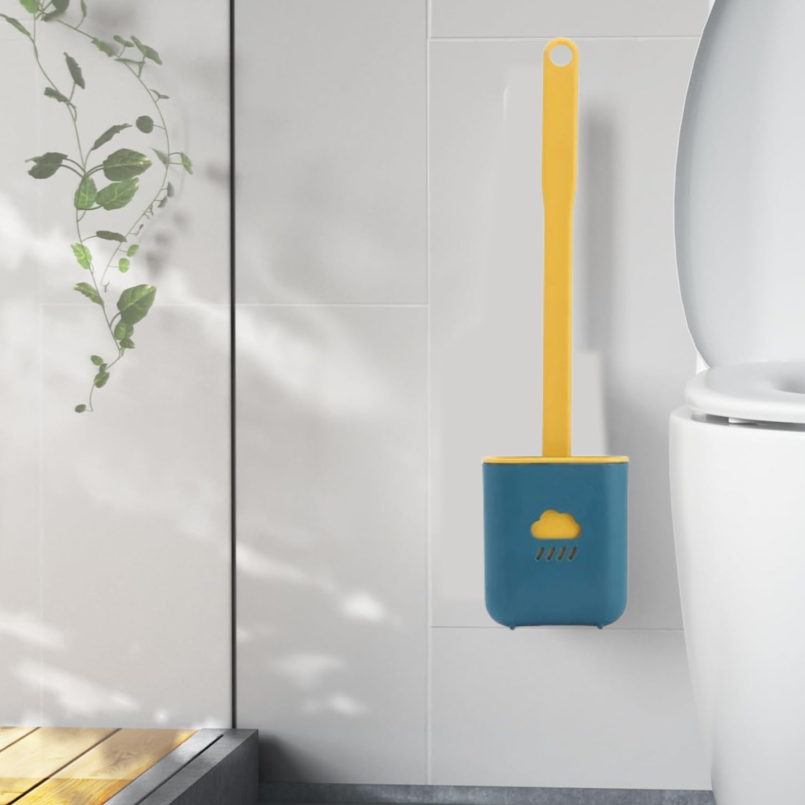20172.png Silicone Toilet Brush with Holder (Without Box) - Image 1