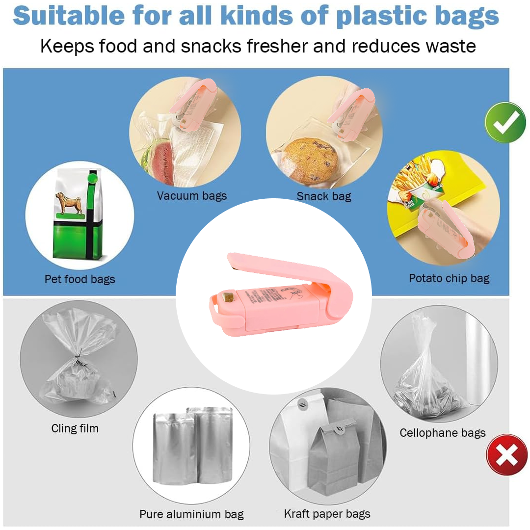 20513.png Mini Plastic Bag Sealer – Portable Heat Sealing Machine (Battery Operated / 1 Pc) - Image 1